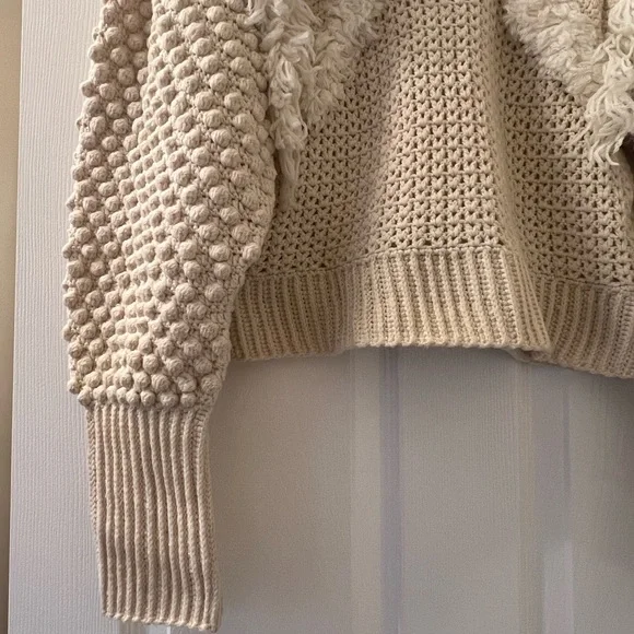 Sea NY Women’s Darcy Sweater, cream color, sample size S/4